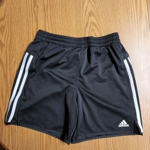ADIDAS 3 STRIPE Black Mesh Shorts Youth Size Large (14) C31